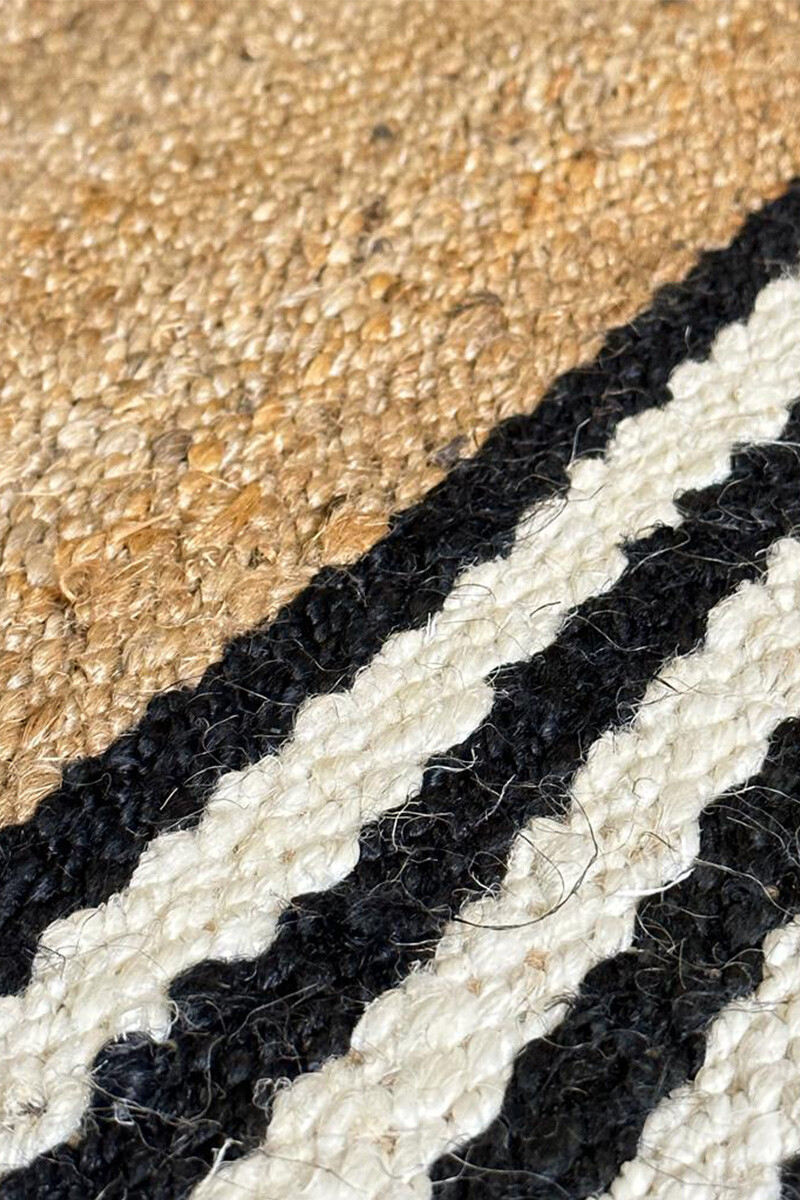 Hampi ALFOMBRA HAMPI JUTE 250X350 NATURAL BLACK