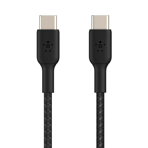 Belkin cable trenzado USB-C a USB-C 60W (1m) Black Belkin cable trenzado USB-C a USB-C 60W (1m) Black