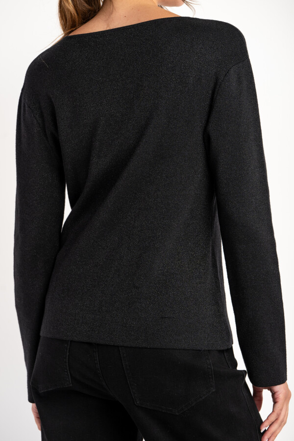 Cardigan Lurex Negro