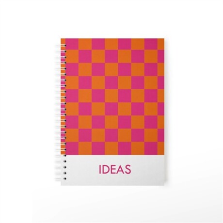 Cuaderno naranja y fucsia Sc