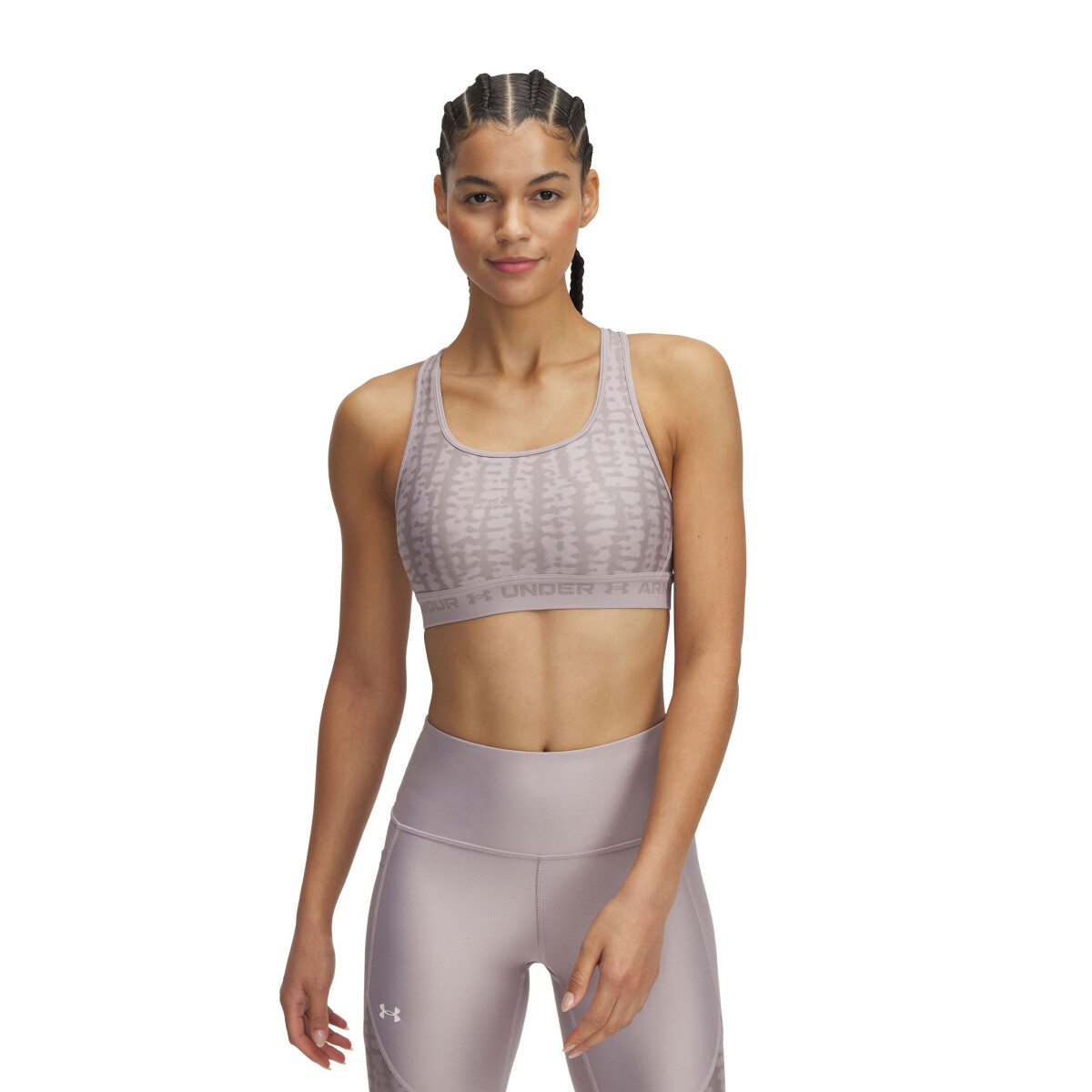 Top de Mujer Under Armour Mid Crossback Printed Under Armour - Gris 