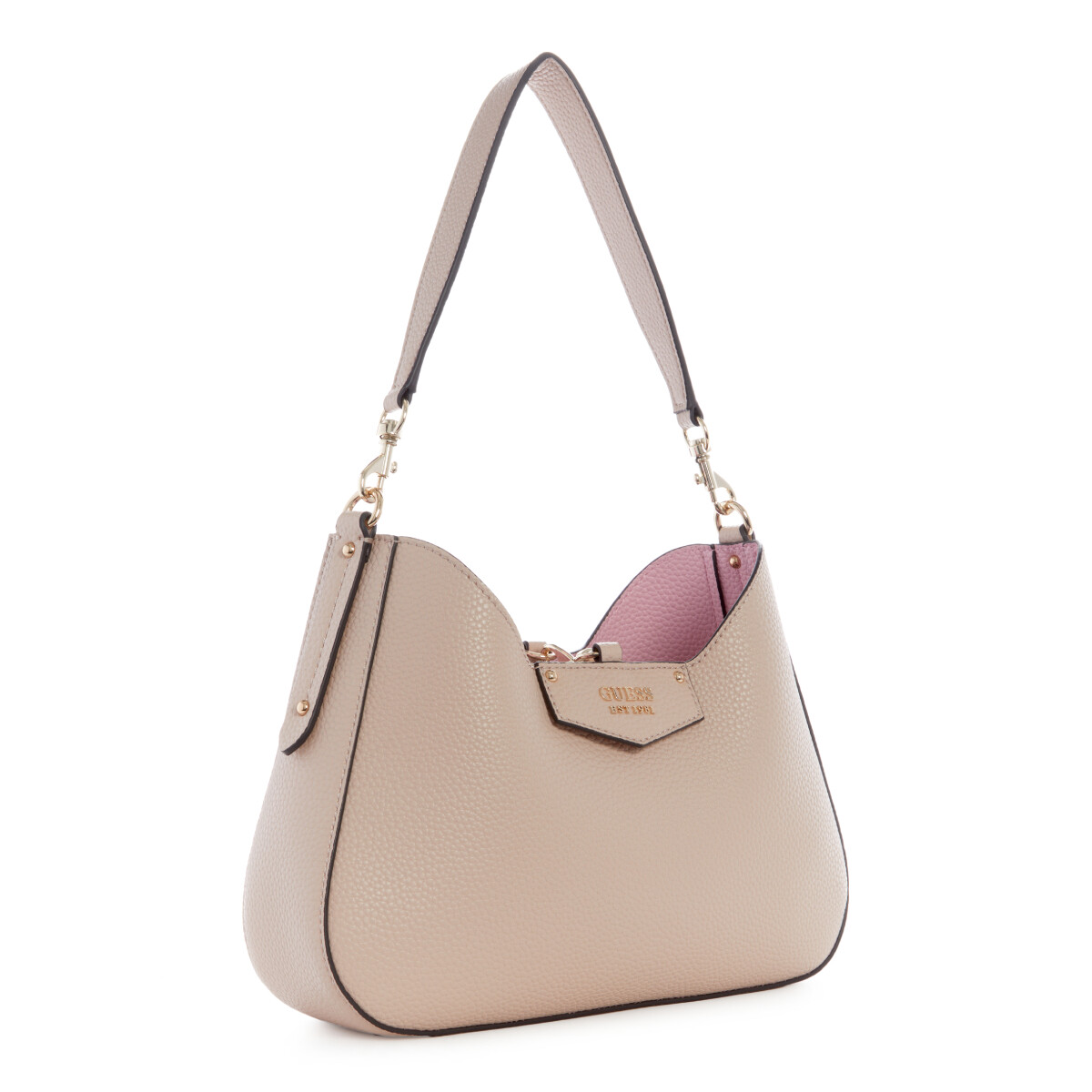 Cartera Guess Eco Brenton Chica Beige 