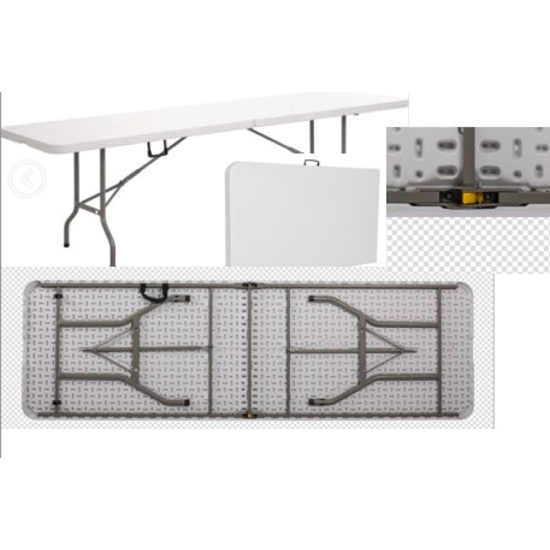 Mesa Plegable 2,44m Jardin Camping Exterior Comedor. Tipo Maleta Mesa Plegable 2,44m Jardin Camping Exterior Comedor. Tipo Maleta