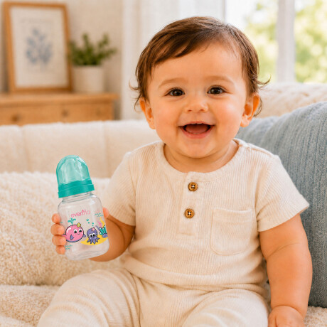 Mamadera Evenflo Acuario Bebés 0-3M 120Ml Tetina Flujo Lento Turquesa