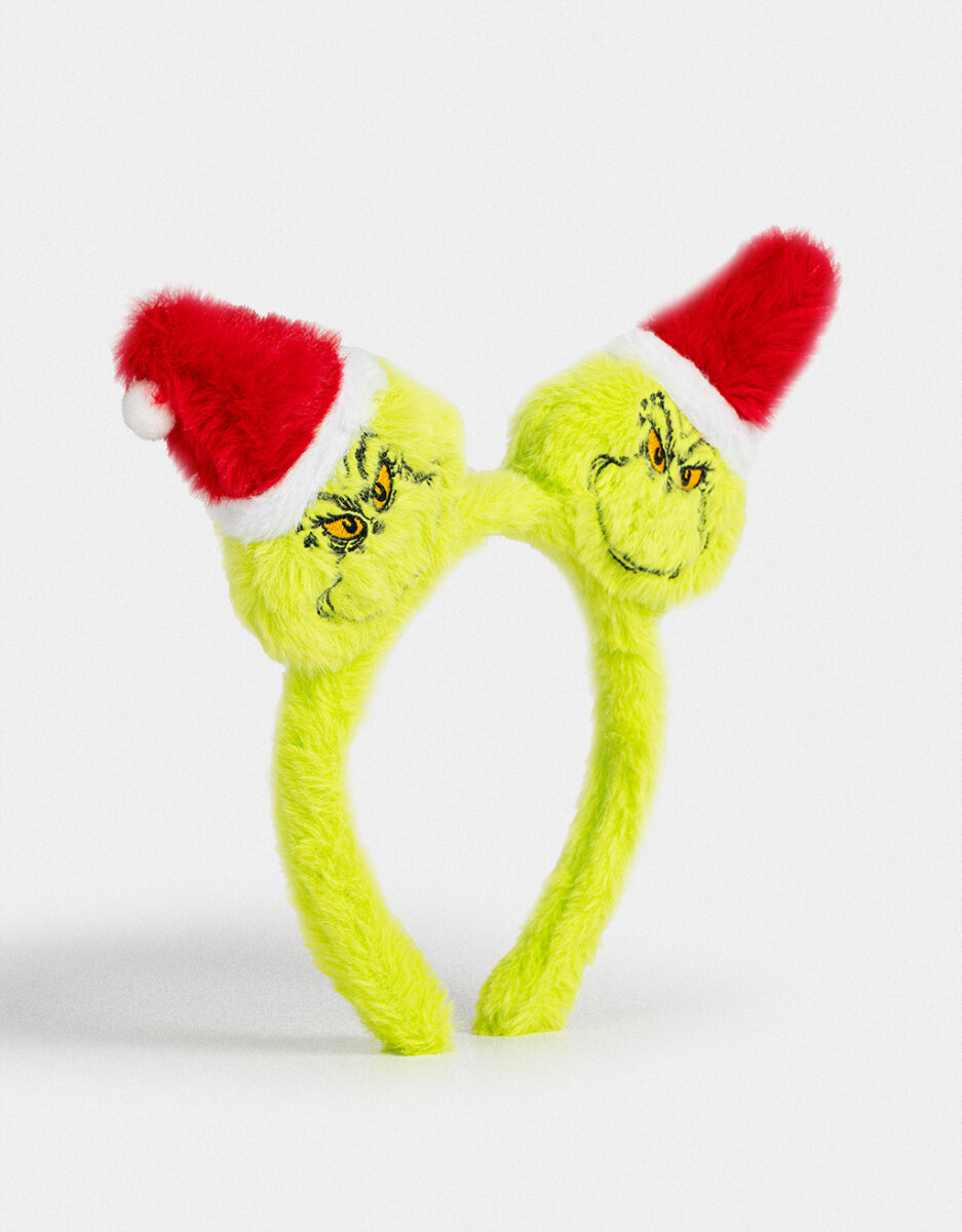 Vincha Fluffy "grinch" 