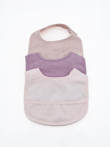 BABERO PACK X 3 LILA