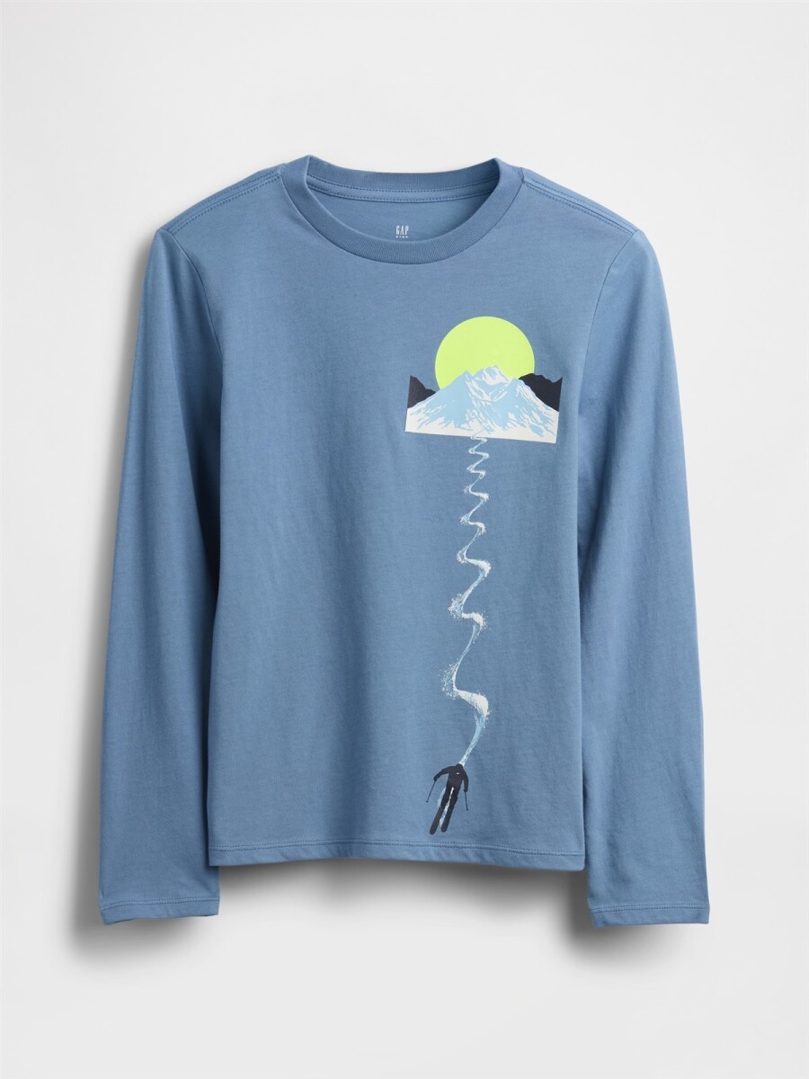 Remera Gráfico Niño - Classic Jasper Blue 