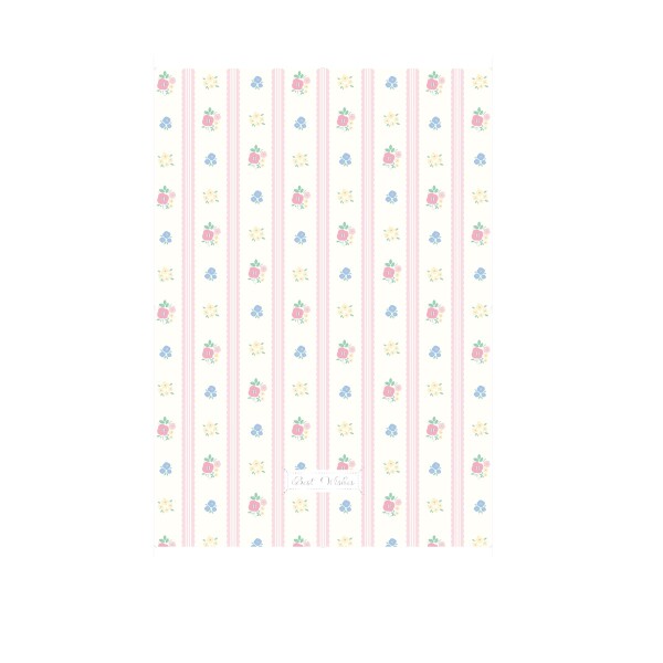 Papel de regalo floral rosa