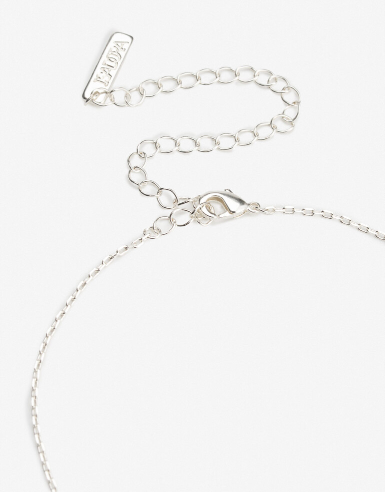 Cadena Corta con Dije Cubic zirconia Cadena Corta Dije Cubic Zirconia - Plateado