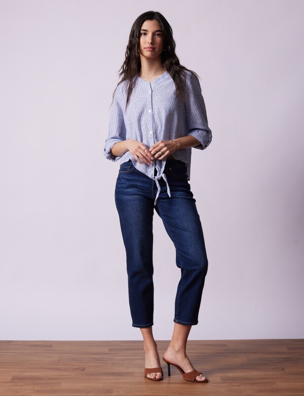 Blusa Algodon Nudo AZUL/MULTI