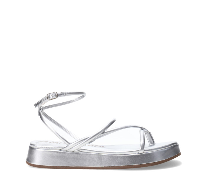 Sandalias de Mujer Miss Carol DAVV con tiras finas Plateado