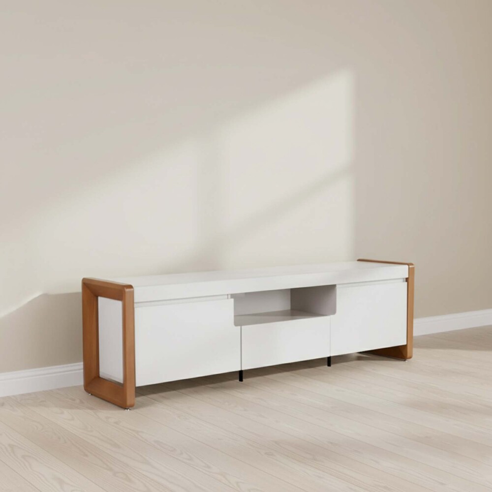 MUEBLE PARA TV MDF BLANCO STILO BCO/NAT