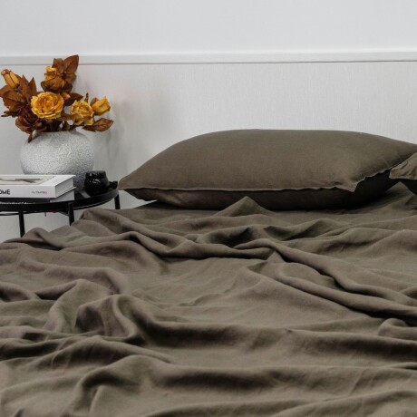 FUNDA DE DUVET FRENCH FLAX LINEN Verde - QUEEN
