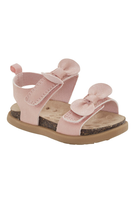 Sandalias con glitter, rosadas Sin color
