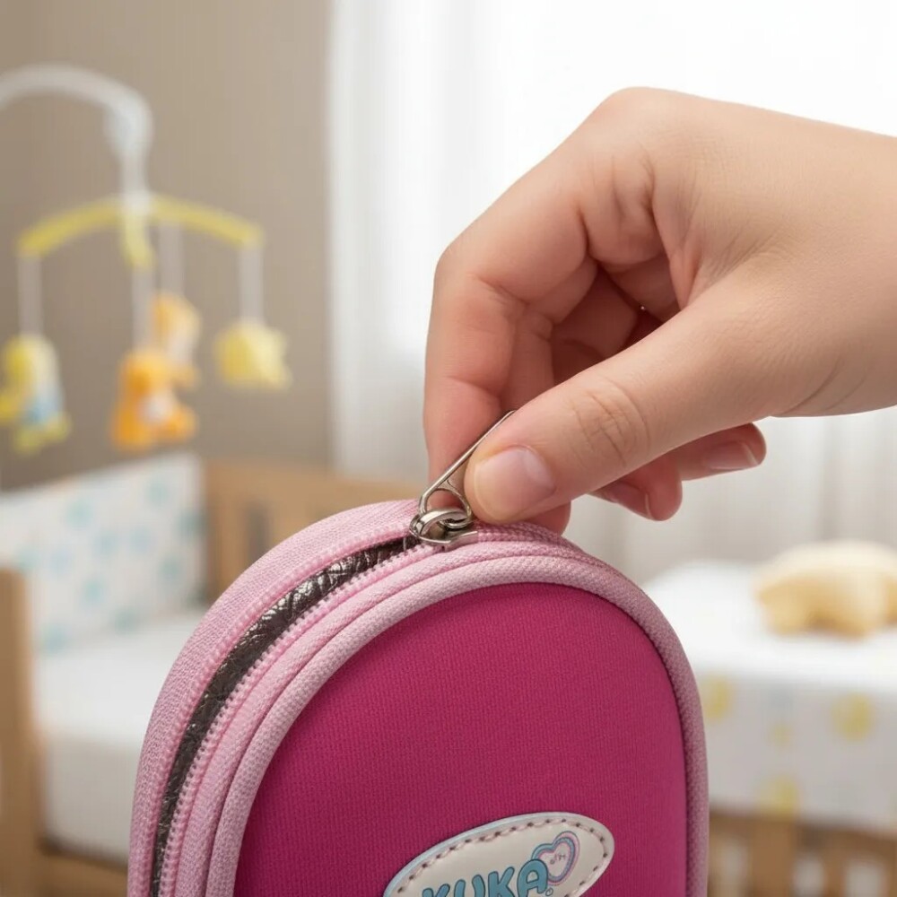 Porta biberon termico kuka rosado