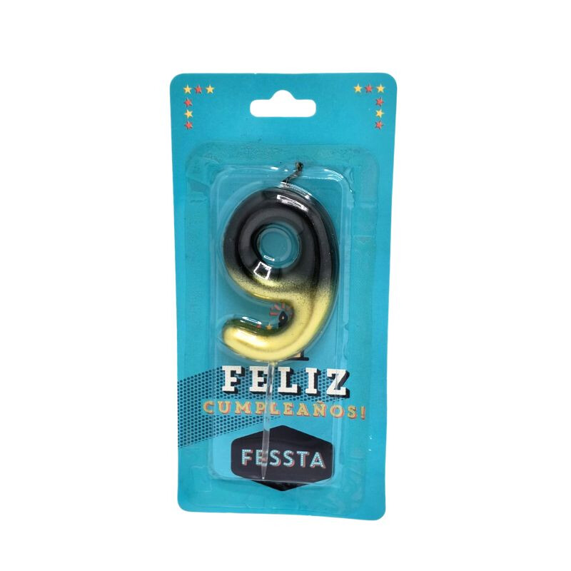 Vela Amarilla Y Negra en DEGRADE NUEVE