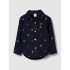 V-LS POPLIN NAVY UNIFORM