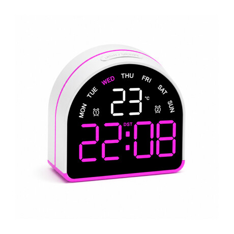 Reloj digital con indicador de temperatura Arco Violeta