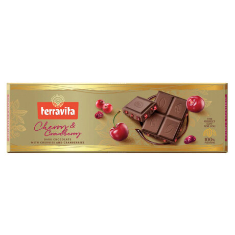 Chocolate Terravita Negro con Cereza y Arandano 225 G 001