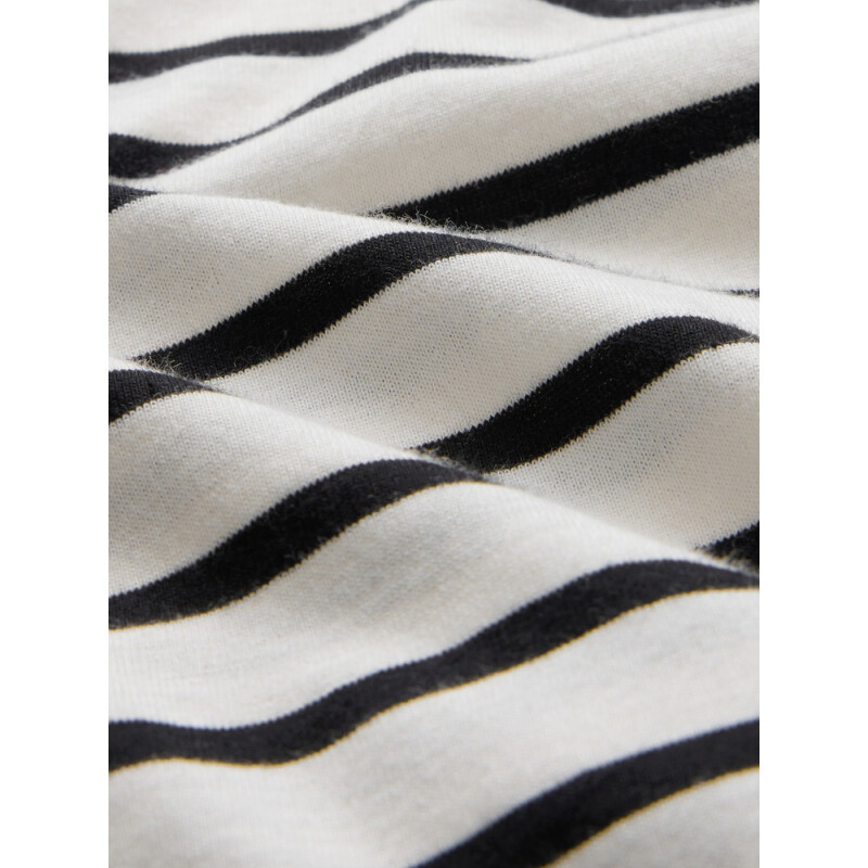 LS VINTAGE SET IN CREW WHITE BLACK STRIPE