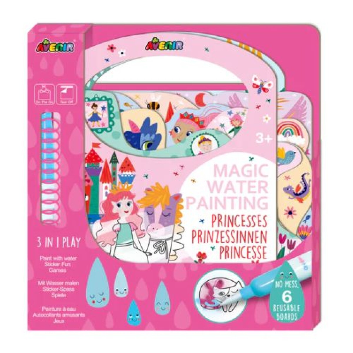 Libro Mágico para pintar con agua Princess - Libro Mágico Para Pintar Con Agua Princess 