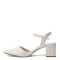 Zapato de Mujer Bottero abierto con tobillera Blanco