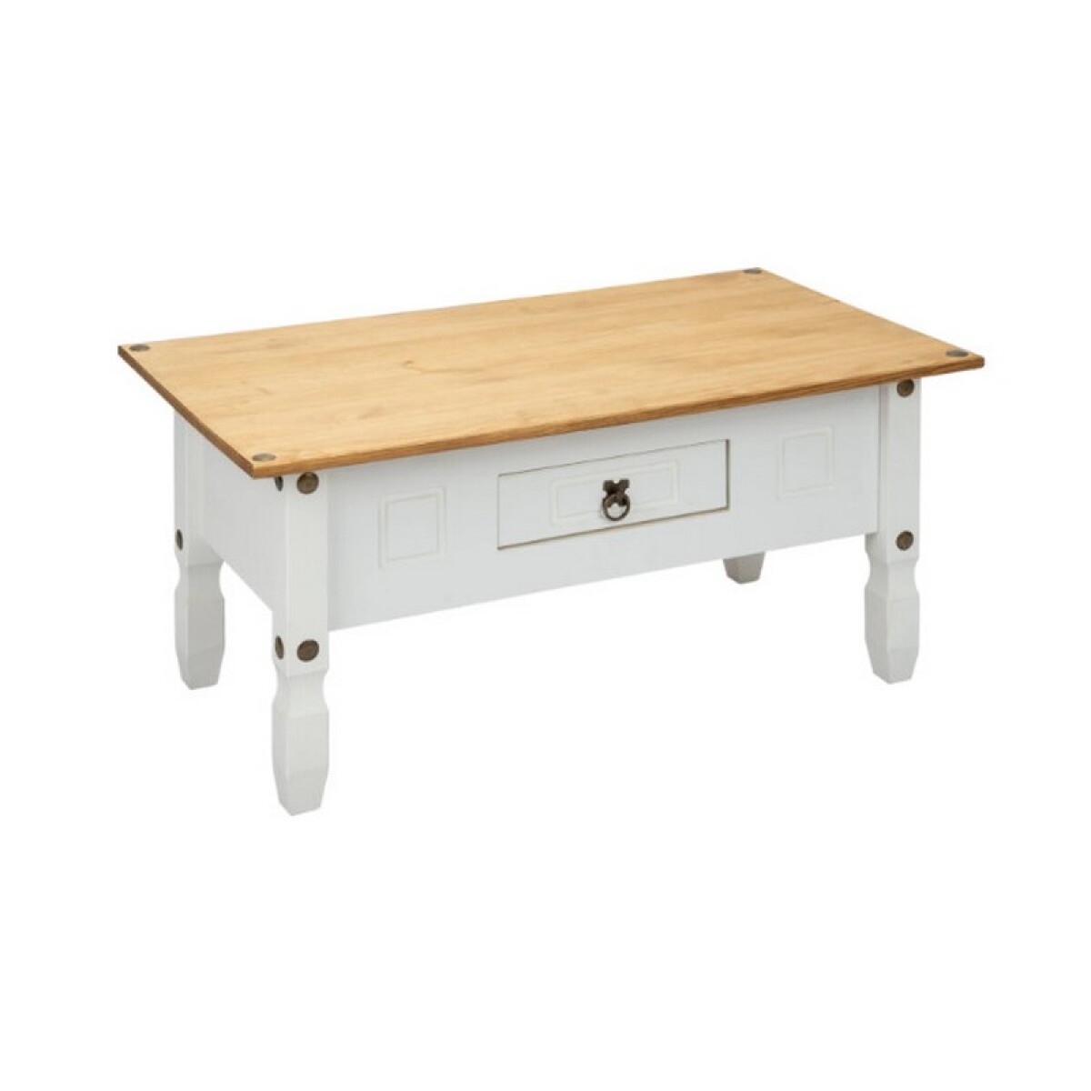 MESA DE CENTRO BLANCA 