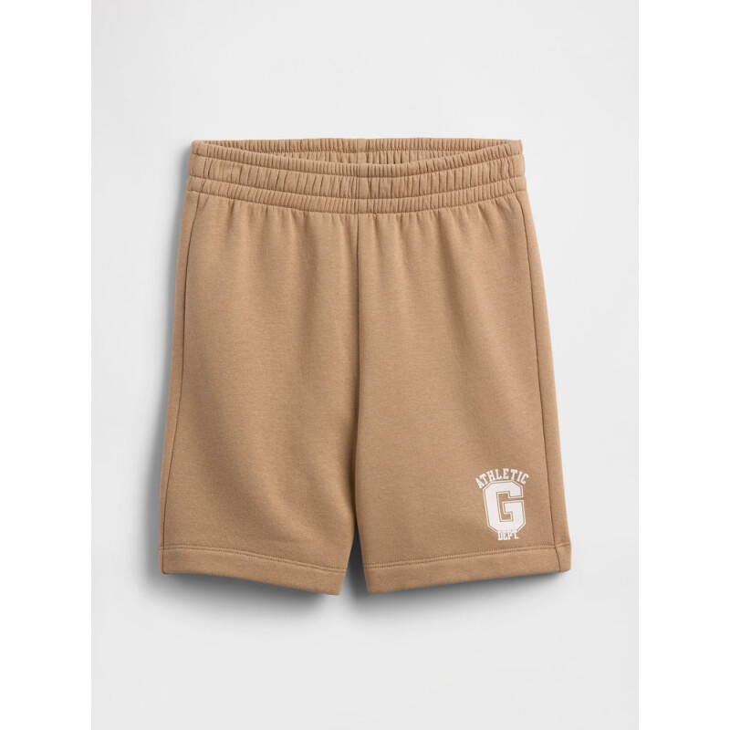 V-DB LOGO SHORT CAMEL HAIR