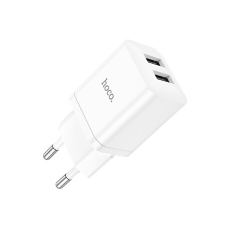 OUTLET-Cargador de pared HOCO N25 doble USB Blanco OUTLET-Cargador de pared HOCO N25 doble USB Blanco