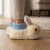 Pantufla Peluda Conejo Beige o Marrón T 24-29 BEIGE