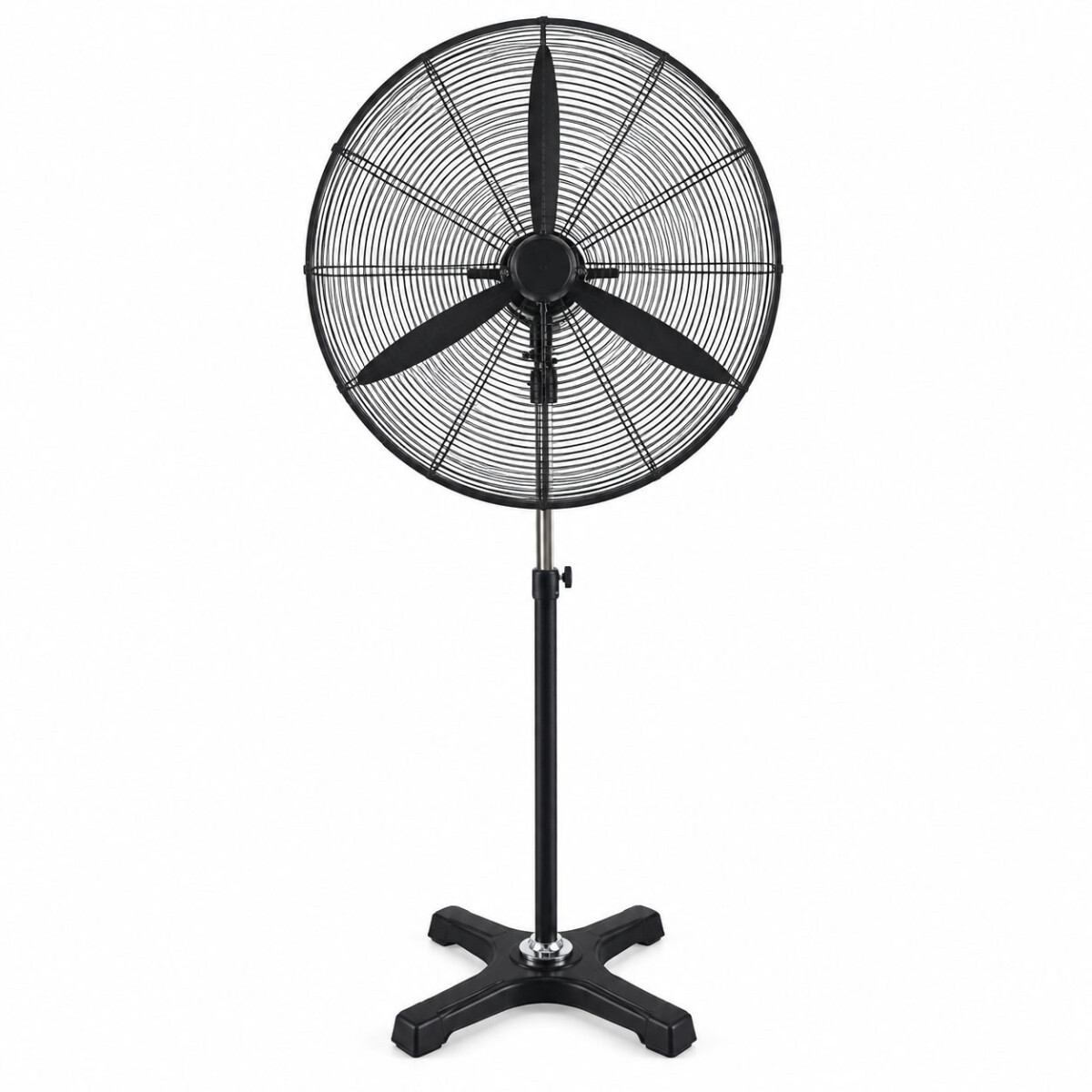 Ventilador Pie Industrial Oscilante 3 Vel 180W Cuori Uragano - Negro 