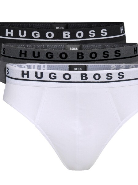 Hugo Boss -Pack de slip de algodón X 3 Negro