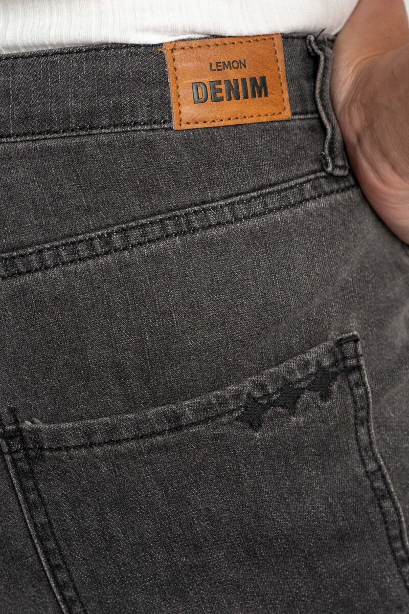 Flare Mamá Denim Gris