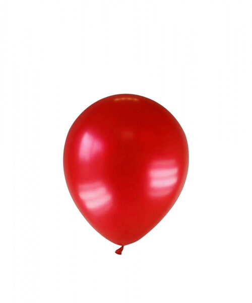 Globo 12" perlado x10 ROJO