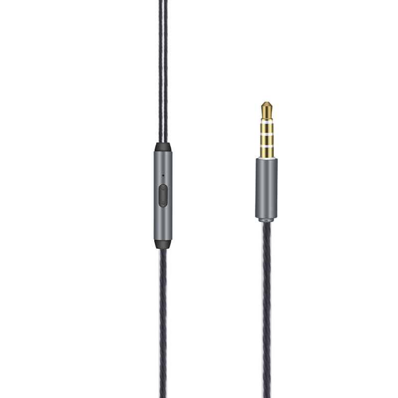 Auriculares Con Cable AIWA In Ear Micrófono Incorporado Conector 3.5mm para Música y Llamadas Gris | AW-F1G