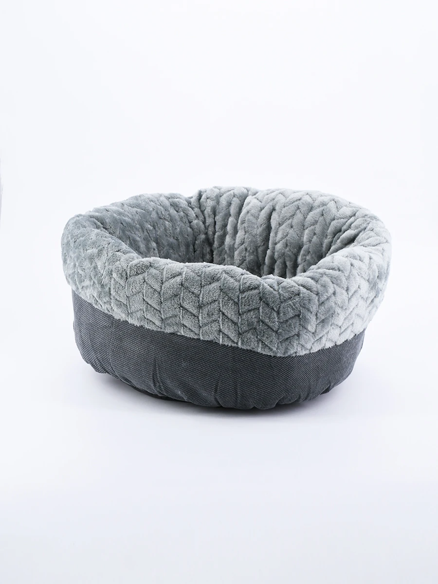 CAMA CIRULAR MASCOTAS - GRIS 