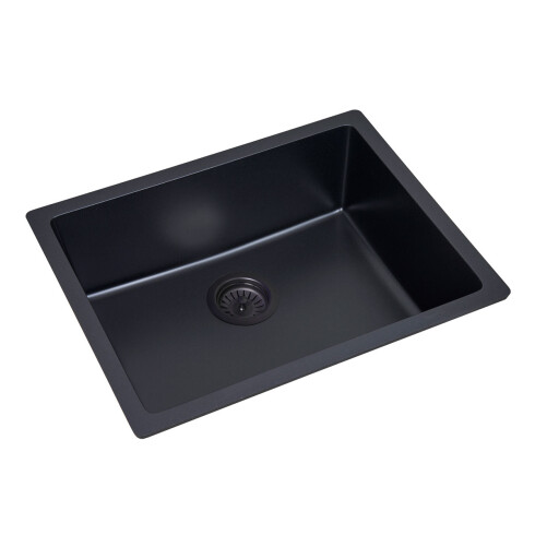 PILETAS DE COCINA PILETA RECTANGULAR 60X48X20 NEGRO MATE 000