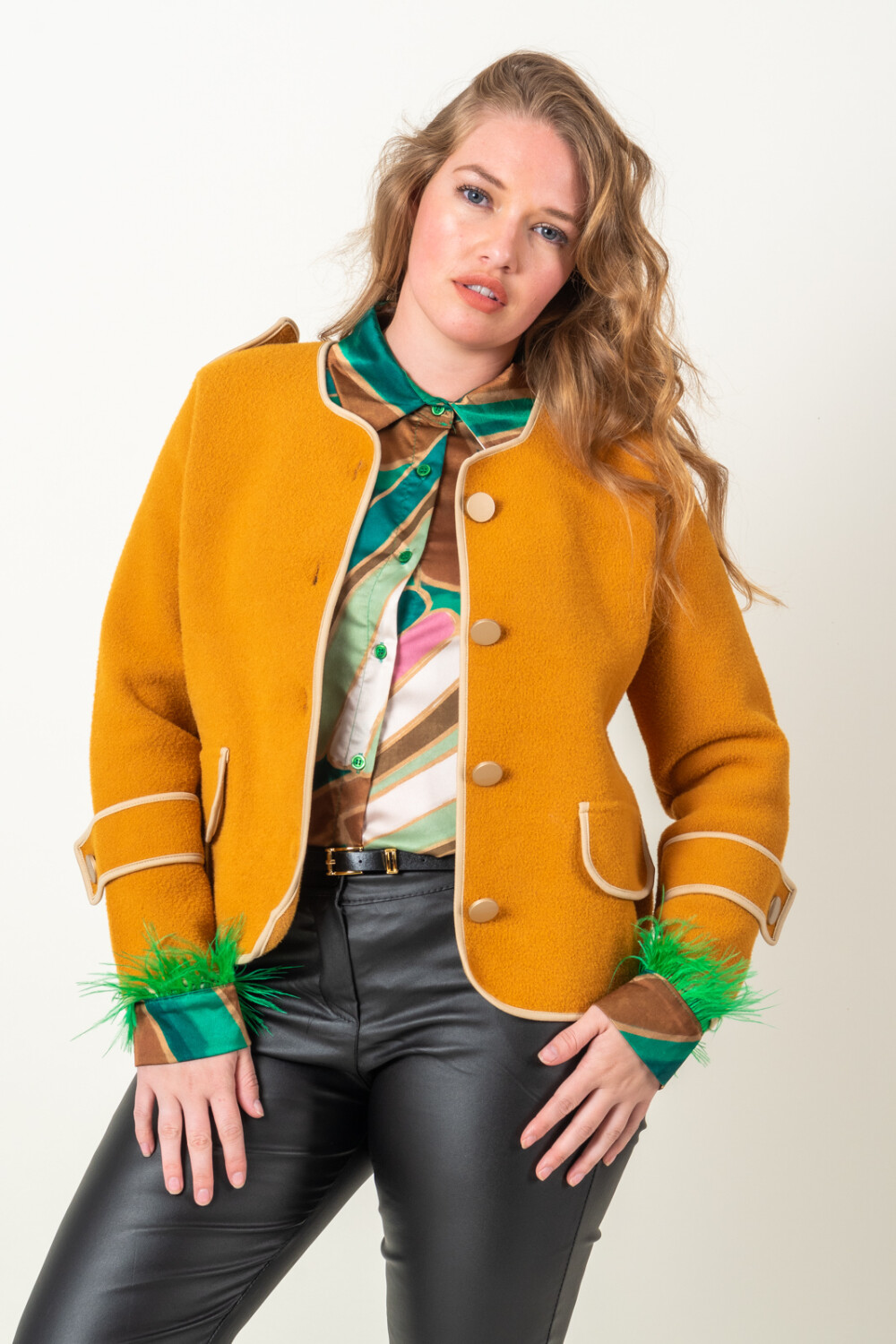 CHAQUETA TIARA Mostaza