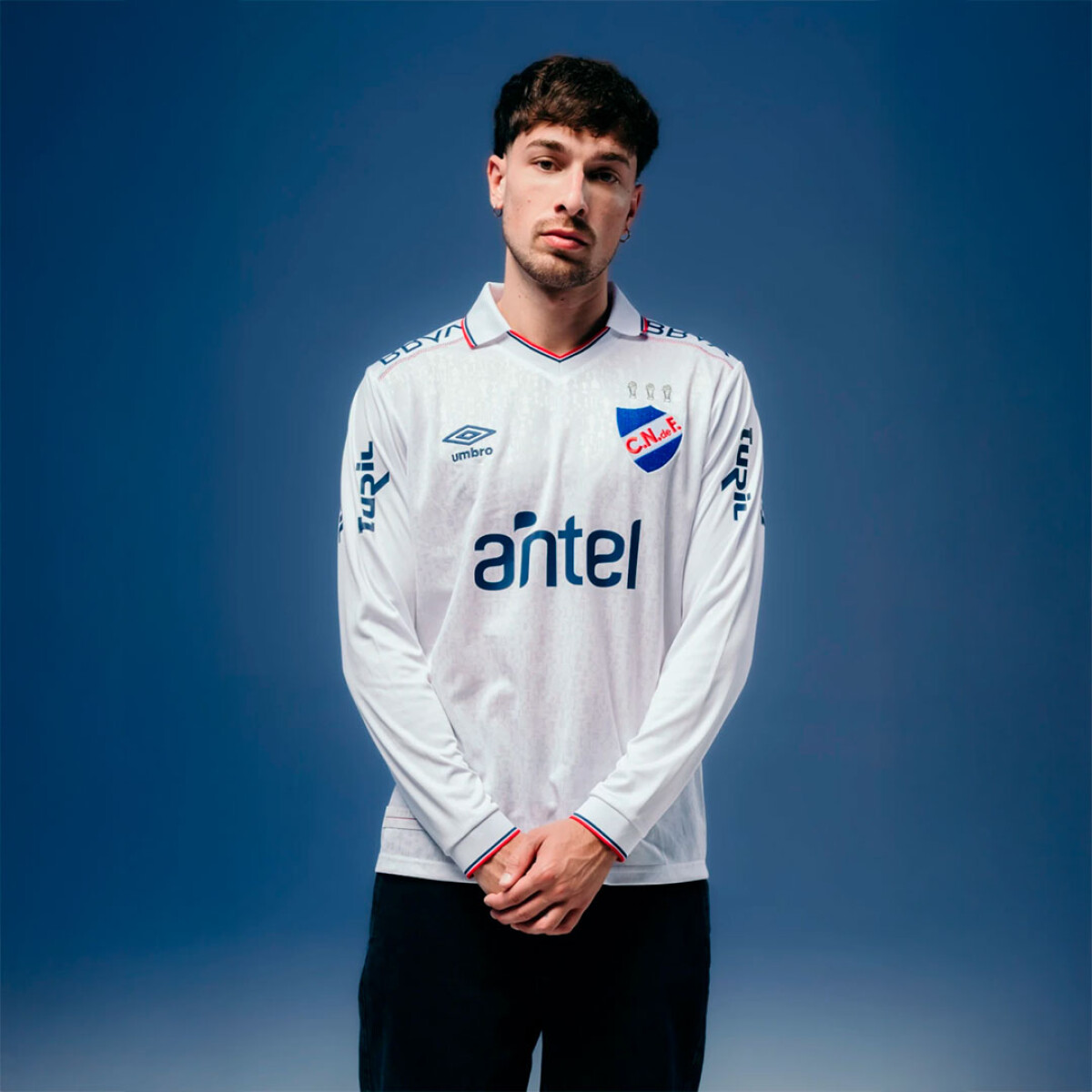 Camiseta de Hombre Umbro Nacional Home Manga Larga Umbro - Blanco 