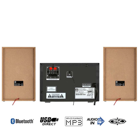 Microsistema Bluetooth Philips Reproductor De Cd Mp3 Usb Fm