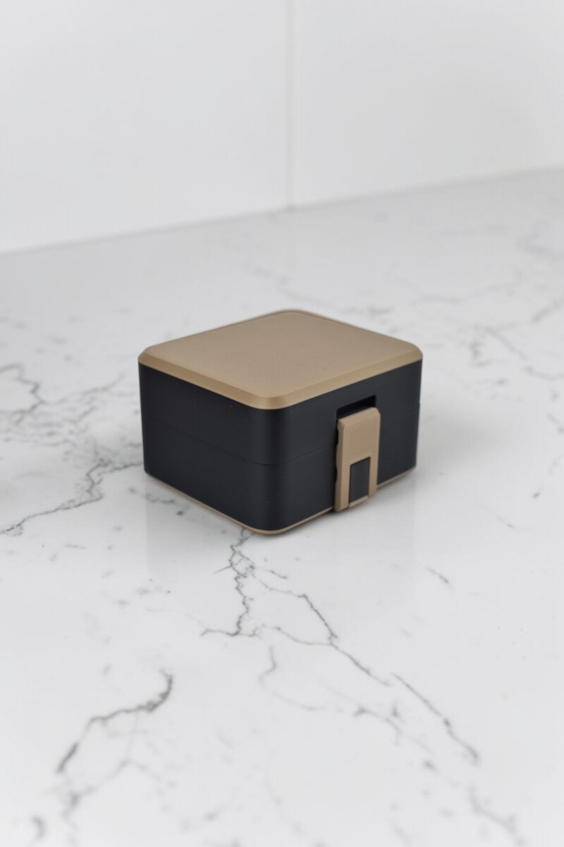 Caja Eco Prestige - 8 x 7 x 4,7 cm - MARRON/ NEGRO 