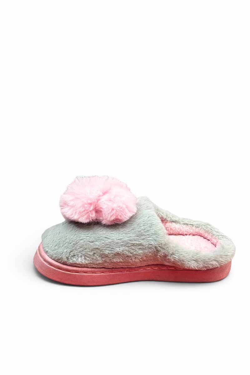 PANTUFLA PELUDITA Gris-oscuro