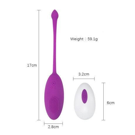 Huevo Vibrador Con Control Remoto Y Carga USB Colores Variados