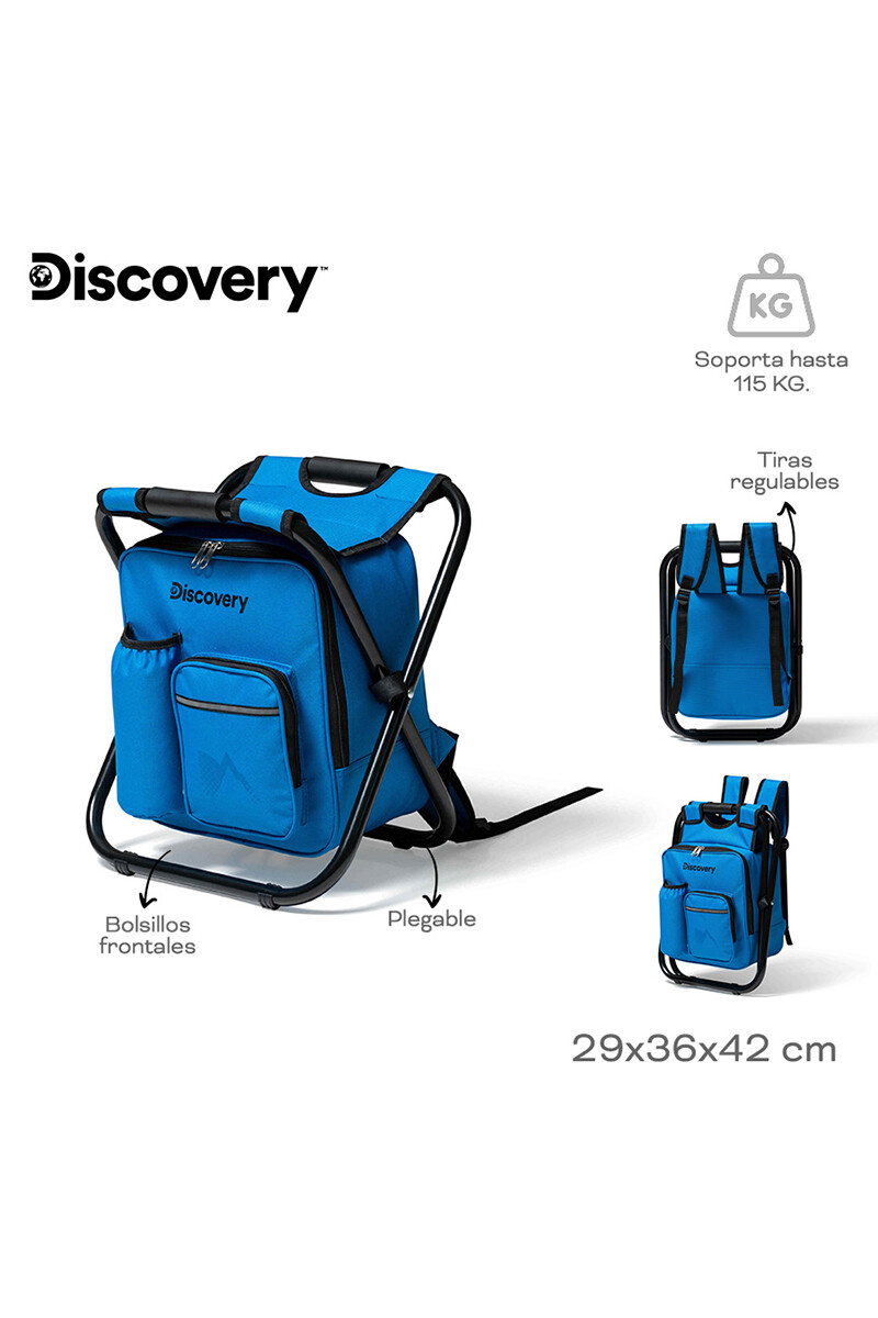 Silla Plegable de Camping Discovery - Azul 