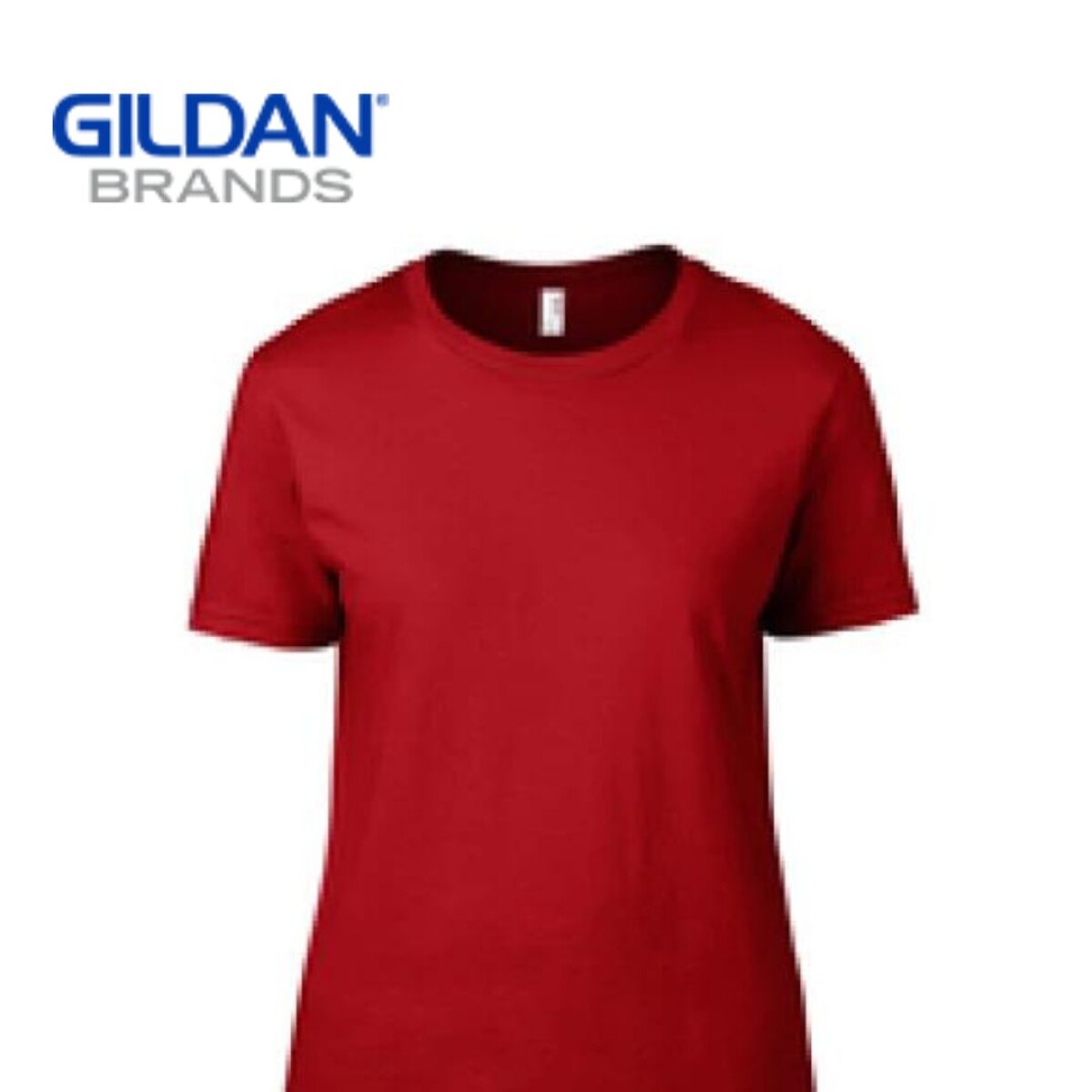 Camiseta básica a la base dama - Rojo 
