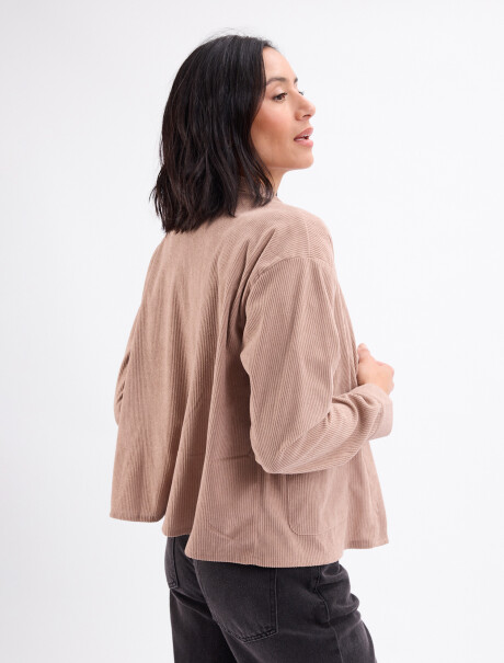 Campera pana Aluna beige