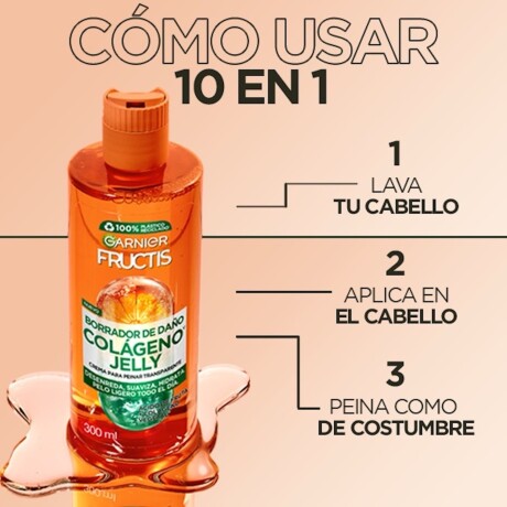 Crema para Peinar Garnier Fructis Borrador de Daño Oil Control 10 en 1 300ml Crema para Peinar Garnier Fructis Borrador de Daño Oil Control 10 en 1 300ml