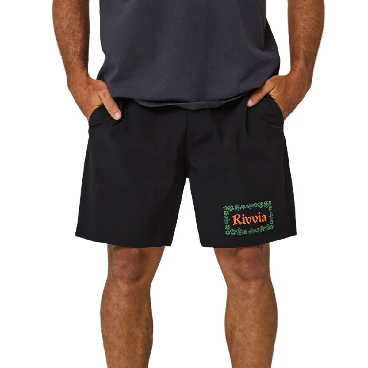 Boardshort Rivvia Daily Ride Wallflower - Negro 