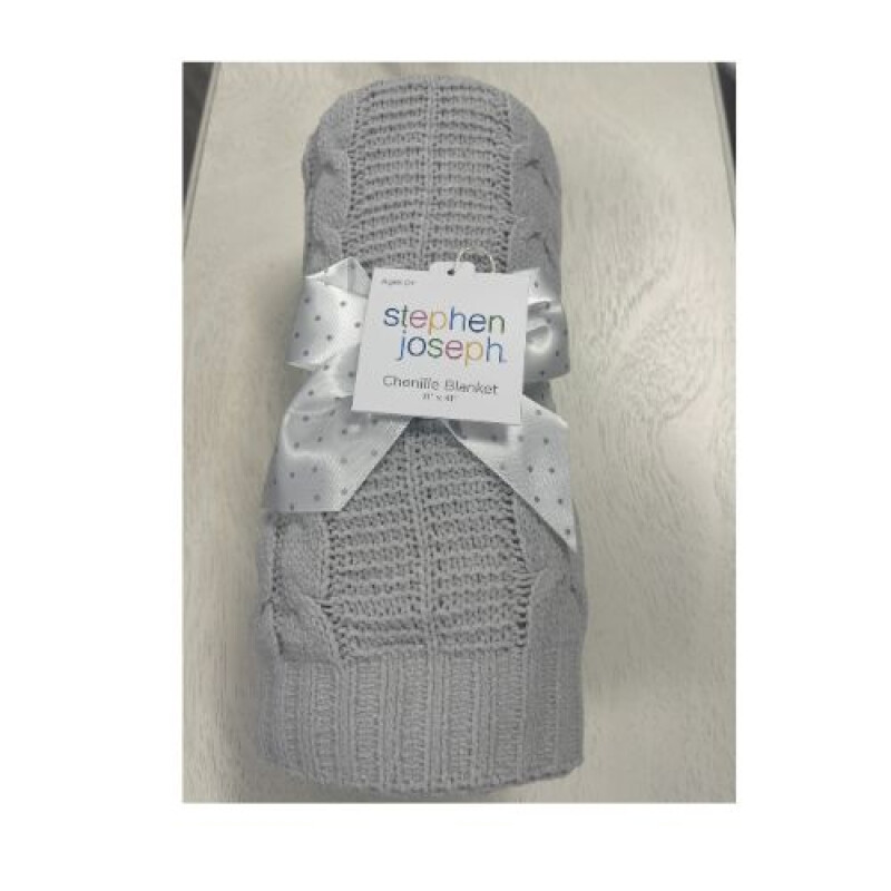 Manta de chenille Gris