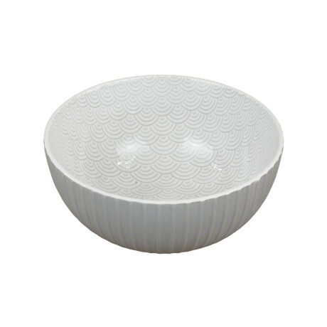 Bowl de ceramica labrado con diseño interior Bowl de ceramica labrado con diseño interior